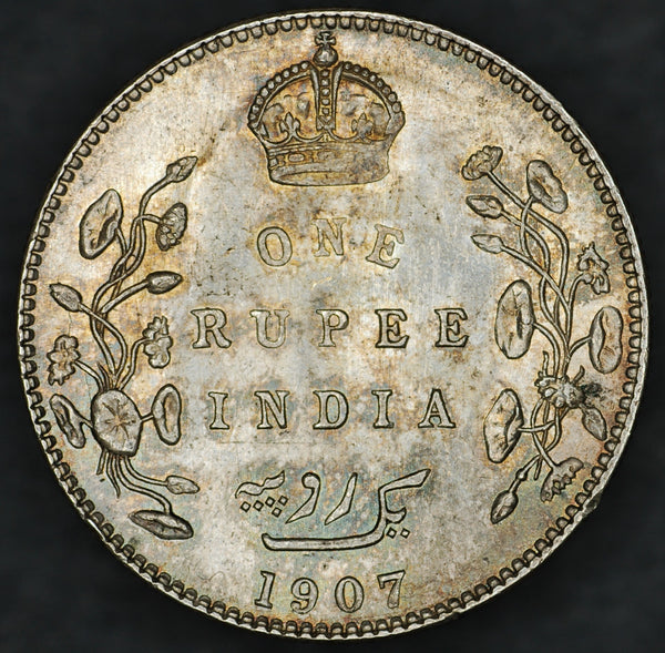 India. Rupee. 1907
