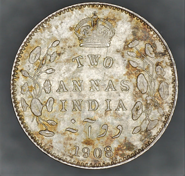 India. 2 Annas. 1908