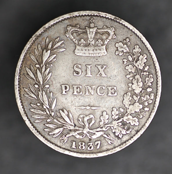 William IV. Sixpence. 1837.