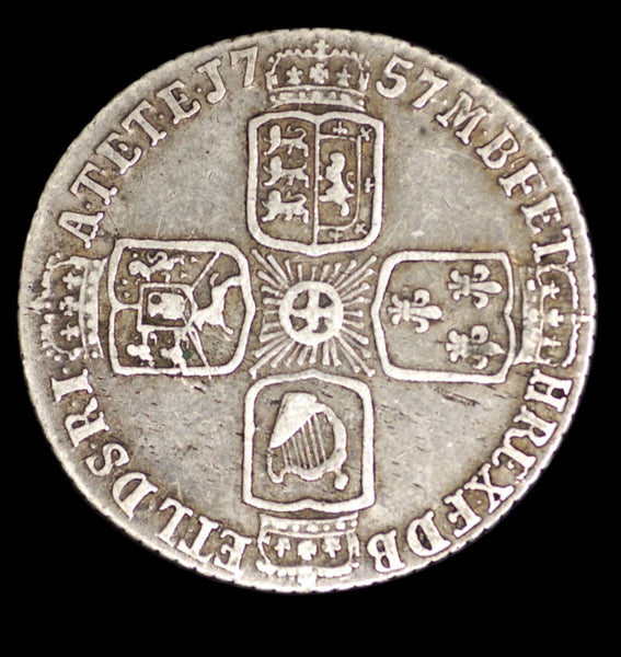 George II. Sixpence. 1757