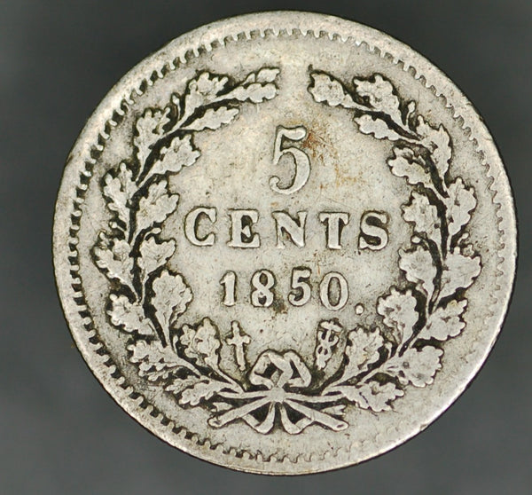 Netherlands. 5 cents. 1850.