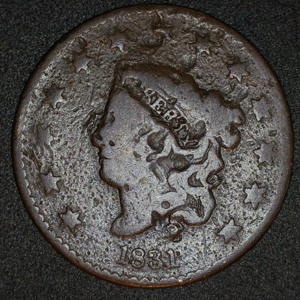 USA. One cent. 1831