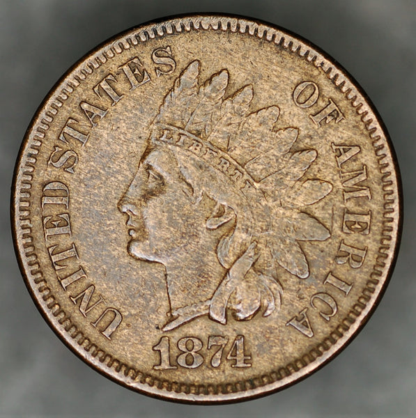 USA. 1 cent. 1874