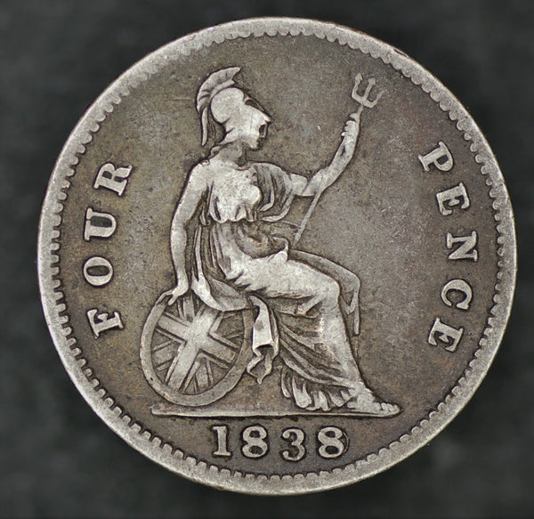 Victoria. Four pence. 1838/8