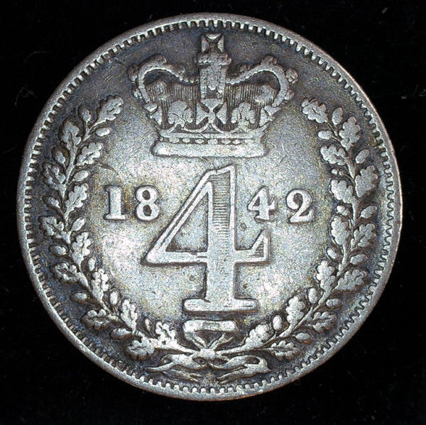 Victoria. Maundy Four Pence. 1842