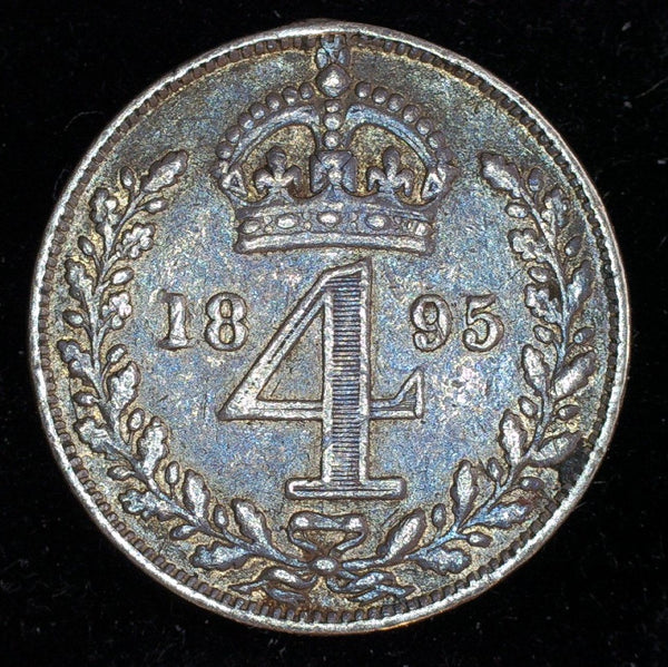 Victoria. Maundy Four Pence. 1895
