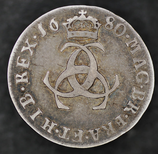 Charles II. Three pence. 1680