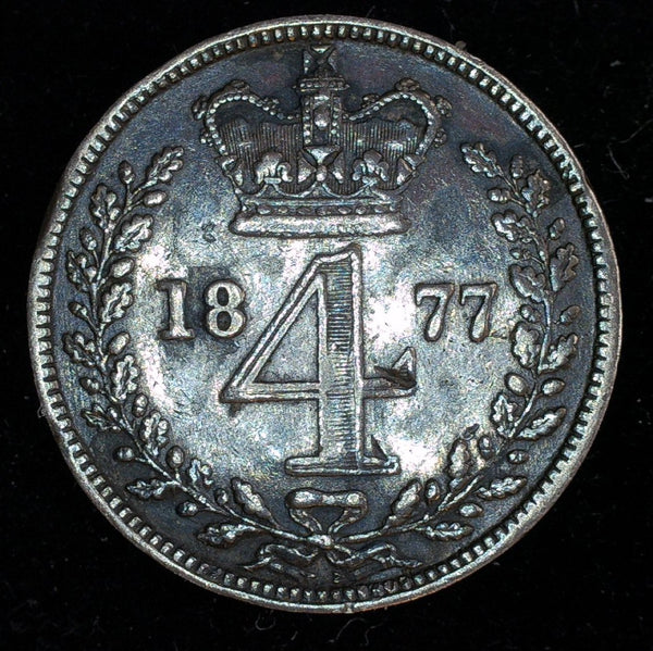 Victoria. Maundy Four Pence. 1877