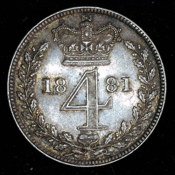 Victoria. Maundy Four Pence. 1881