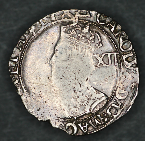 Charles 1. Shilling. MM Triangle