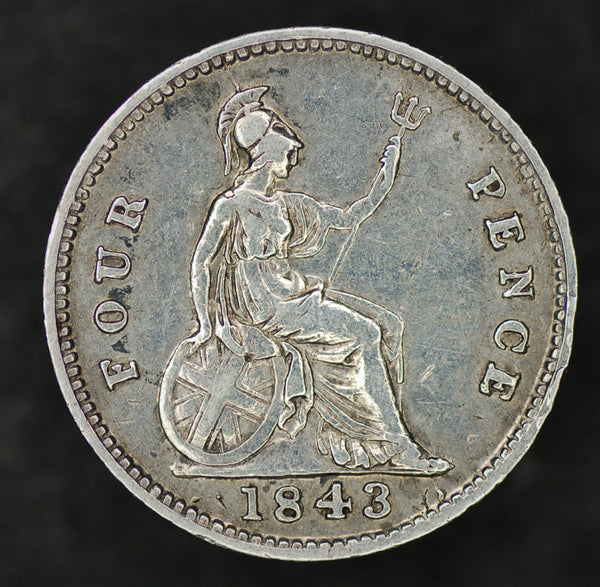 Victoria. Four pence. 1843