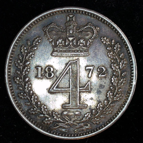 Victoria. Maundy Four Pence. 1872