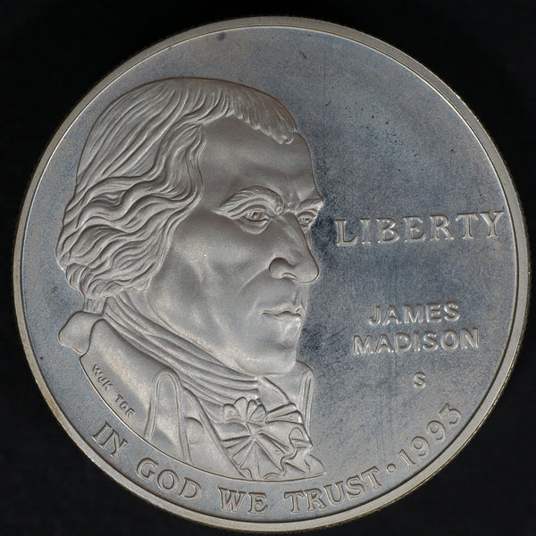 USA. Silver proof commemorative dollar. 1993