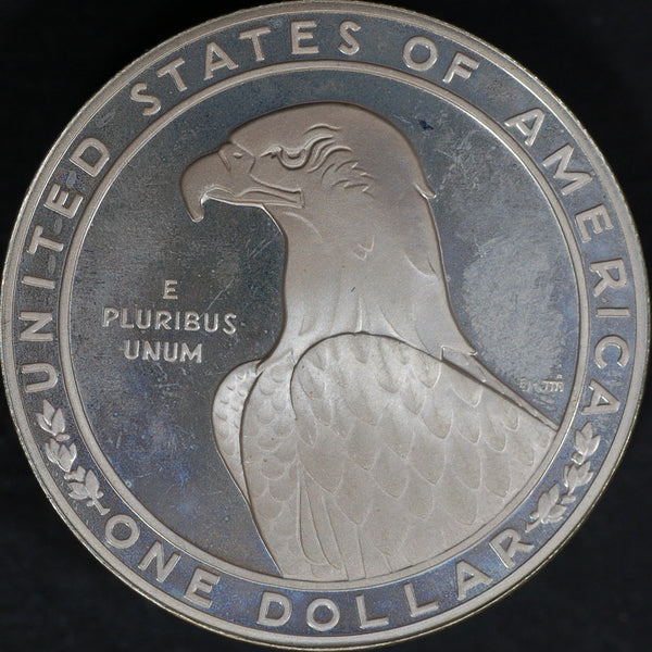 USA. Silver proof commemorative dollar. 1983
