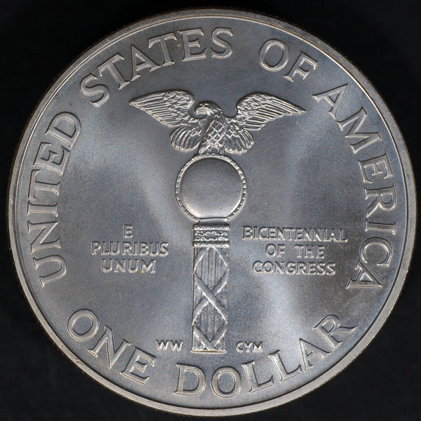 USA. Silver commemorative dollar. 1989