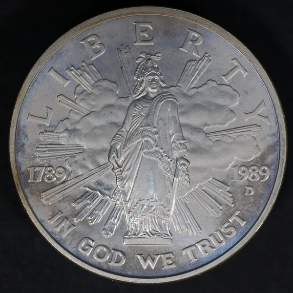 USA. Silver commemorative dollar. 1989