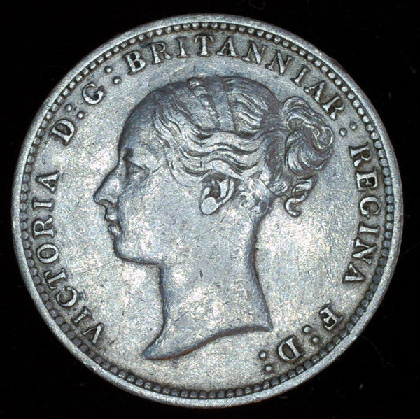 Victoria. Threepence. 1887. Young head.