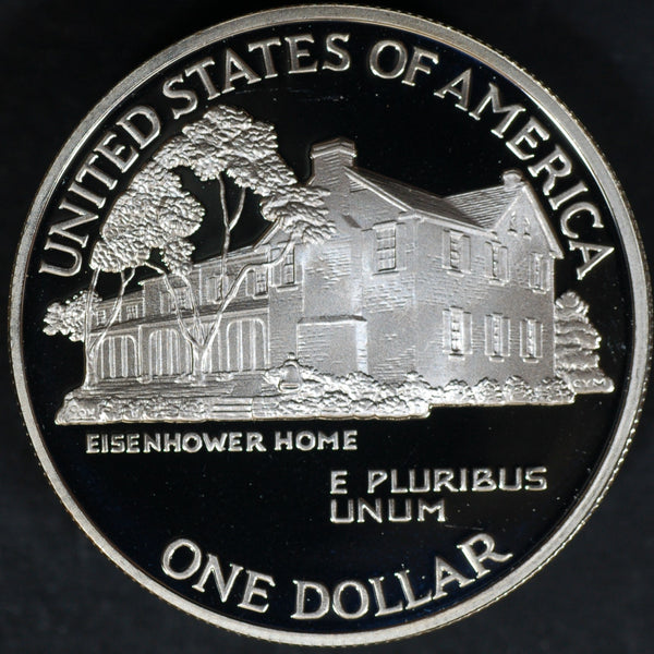 USA. Silver proof commemorative dollar. 1990