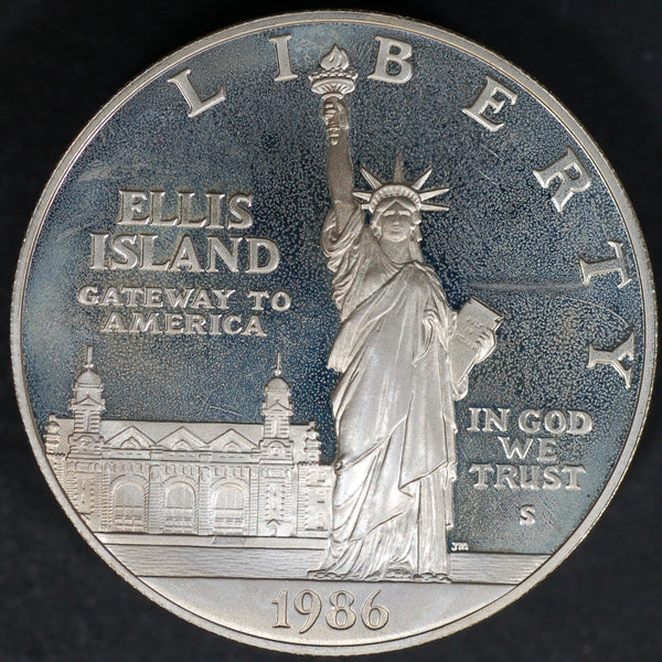 USA. Silver proof commemorative dollar. 1986