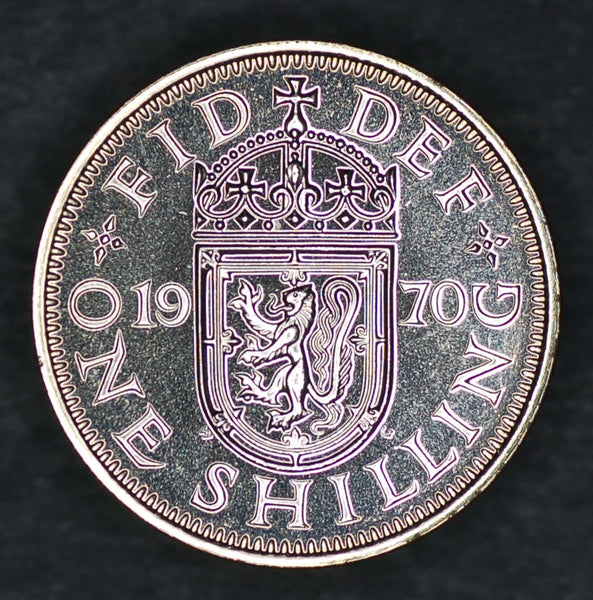 Elizabeth II. Shilling. 1970 (Scottish)