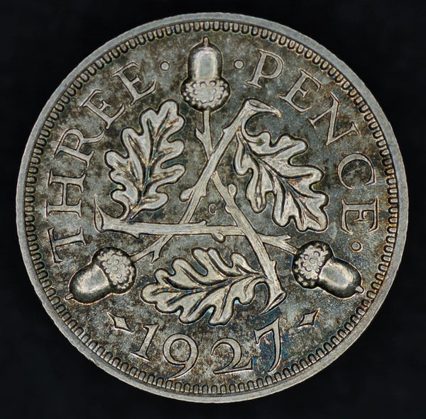 George V. Threepence. 1927 Proof.