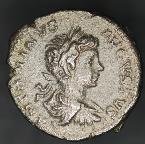 Caracalla. Denarius. 'Rector Orbis' AD 198-217