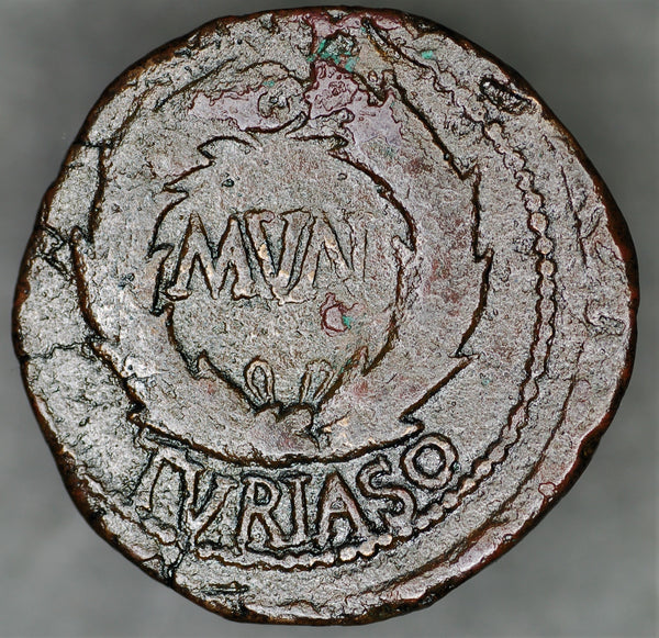 Augustus. AE27. Spain. After 2BC