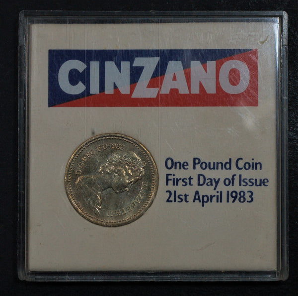 Elizabeth II. One Pound. 1983. Cinzano