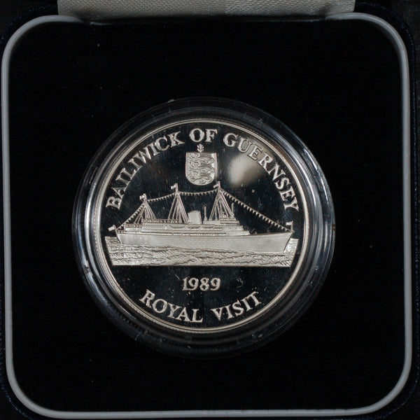 Guernsey. Proof silver 2 pounds. 1989