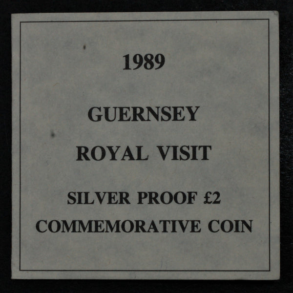 Guernsey. Proof silver 2 pounds. 1989