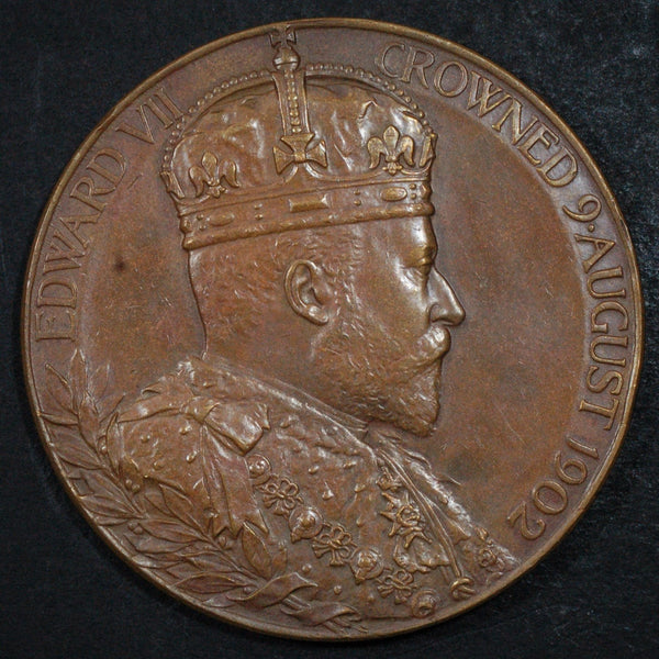Edward VII. Coronation medallion. Bronze