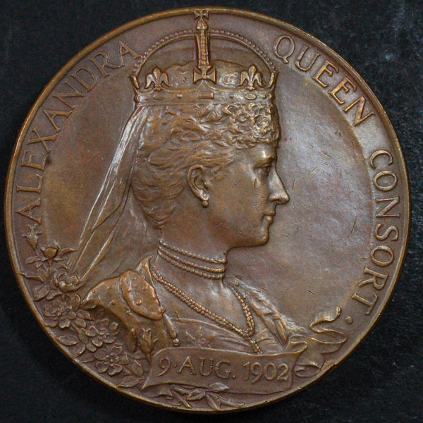 Edward VII. Coronation medallion. Bronze