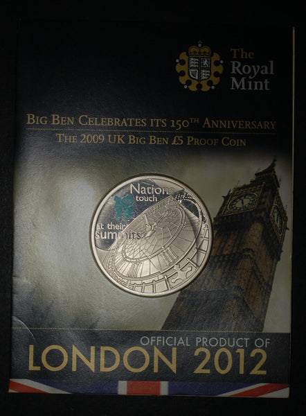 Royal Mint. Proof 5 pounds. 2009. Big Ben