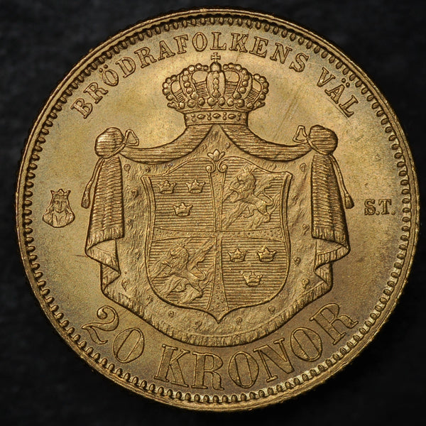 Sweden. 20 kronor. 1873