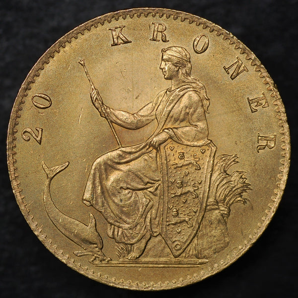 Denmark. 20 Kroner. 1876