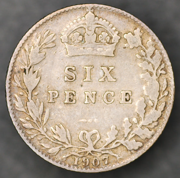 Edward VII. Sixpence. 1907