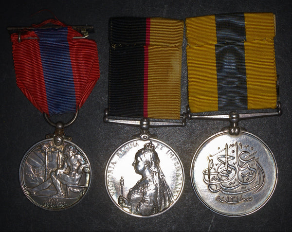Queens Sudan 1899 pair & ISM. Osborne. Rifle Brigade.