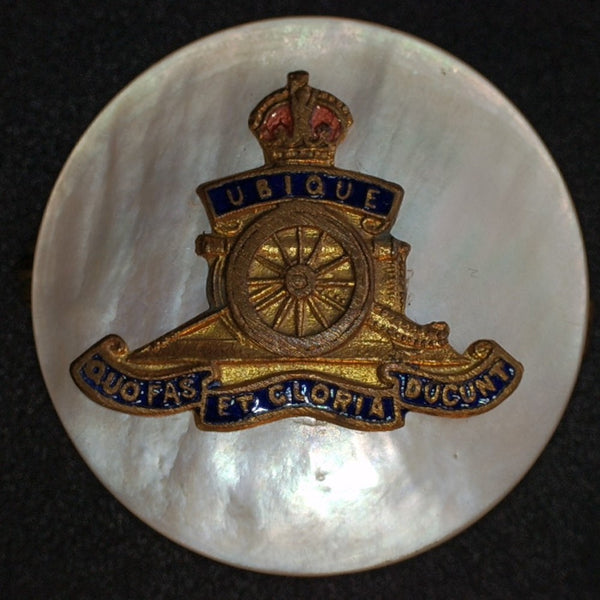 Royal Artillery sweetheart brooch.