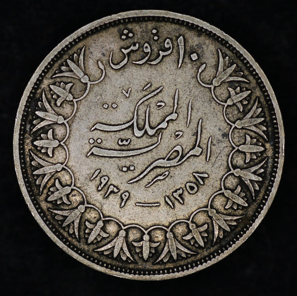 Egypt. 10 Piastres. 1937