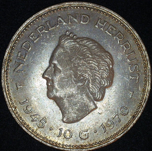 Netherlands. 10 Gulden. 1970