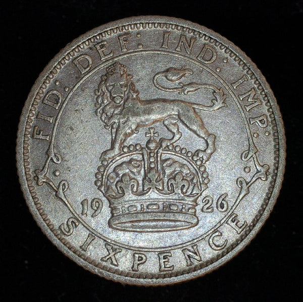George V. Sixpence. 1926 modified bust. a selection