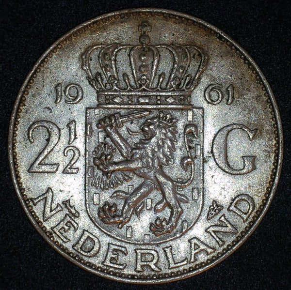 Netherlands. 2 1/2 Gulden. Silver issue.