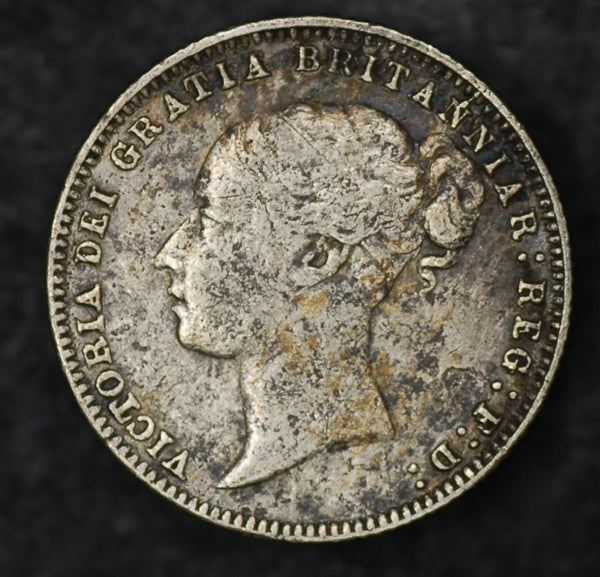 Victoria. Sixpence. 1875