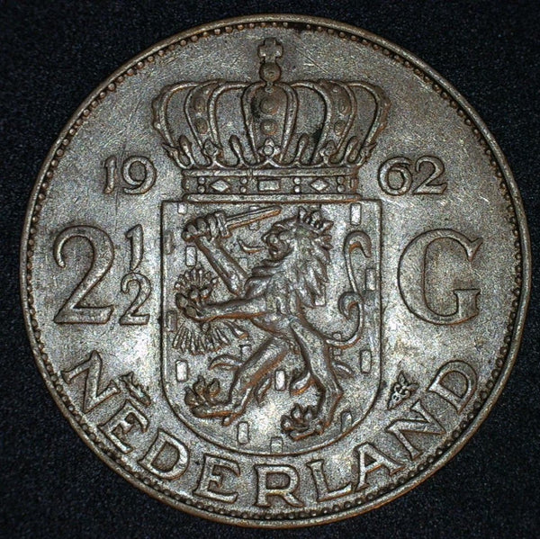 Netherlands. 2 1/2 Gulden. Silver issue.