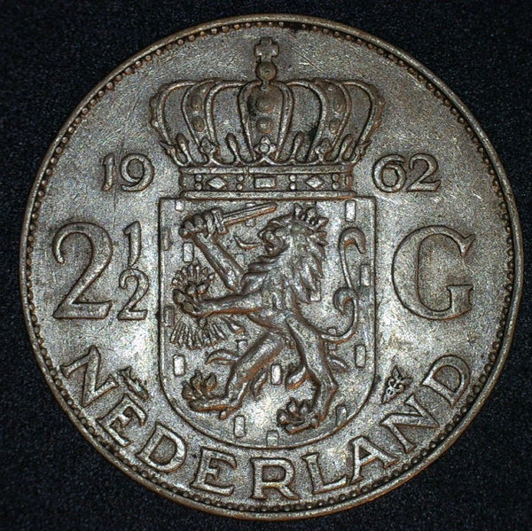 Netherlands. 2 1/2 Gulden. Silver issue.