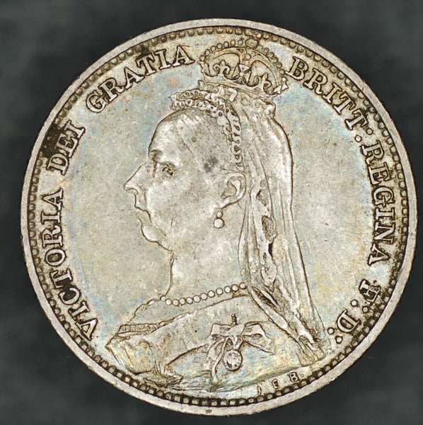 Victoria. Sixpence. 1891