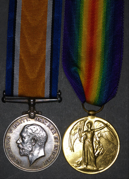 WW1. Pair. Morrell. R.A. Casualty