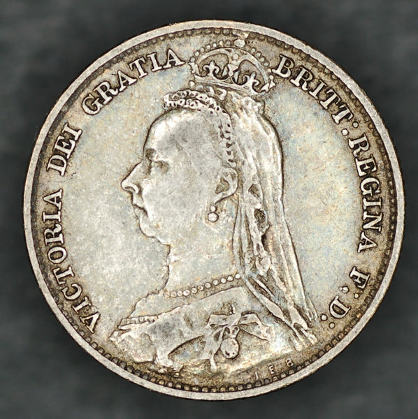 Victoria. Sixpence. 1890