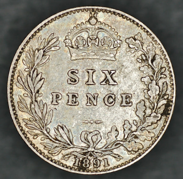 Victoria. Sixpence. 1891