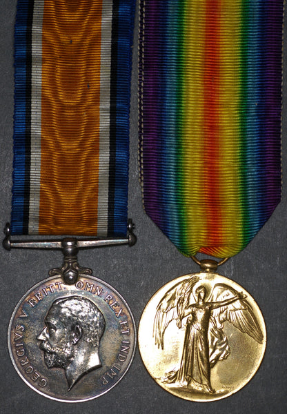 WW1. Pair. Howe. A.S.C./ London Regiment
